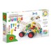 Constructieset Constructor Junior Takelwagen 3 in 1 van hout-  102 onderdelen