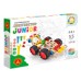 Constructieset Constructor Junior Raceauto van hout-  55 onderdelen