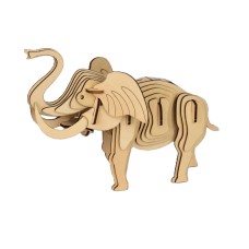 Bouwpakket Olifant van hout