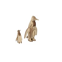Bouwpakket Houten Pinguïn