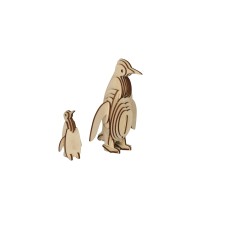 Bouwpakket Houten Pinguïn