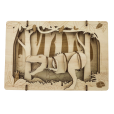 Bouwpakket 3D Theater T- Rex Tyrannosaurus- hout