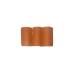 Losse Dakpannen model 3926- Arabische dakpan- 15 x 8 mm. -rood- 100 gram