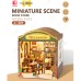 DIY Miniature Scene 3D Boekwinkel met LED- verlichting- MDF