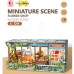 DIY Miniature Scene 3D Bloemenwinkel met LED- verlichting- MDF