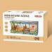 DIY Miniature Scene 3D Bloemenwinkel met LED- verlichting- MDF