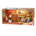DIY Miniature Scene 3D Bakkerswinkel met LED- verlichting- MDF DIY Miniature Scene 3D Bakkerswinkel met LED- verlichting- MDF