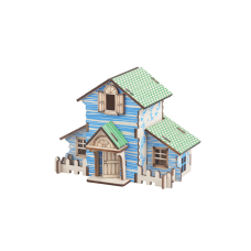 Bouwpakket Boshuisje Forest Cottage van hout- kleur