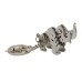 Sleutelhanger Neushoorn- metaal