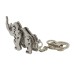 Sleutelhanger Neushoorn- metaal