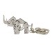 Sleutelhanger Neushoorn- metaal