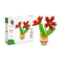 3D Model Origami Bloemen in Vaas- Papier