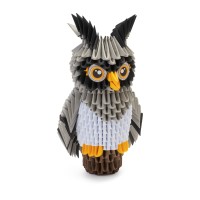 3D Model Origami Uil- Papier