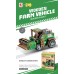 Bouwpakket Oogstmachine met pullmechanische- gekleurd- MDF