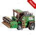 Bouwpakket Oogstmachine met pullmechanische- gekleurd- MDF